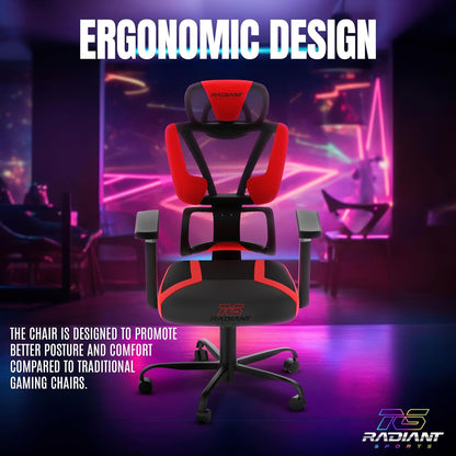 Mesh Gaming Chair with Fan