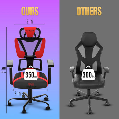 Mesh Gaming Chair with Fan